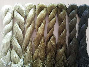 8bundles 100%real mulberry silk,hand-dyed embroidery silk floss/thread N108