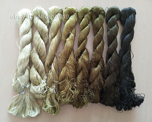 8bundles 100%real mulberry silk,hand-dyed embroidery silk floss/thread N108