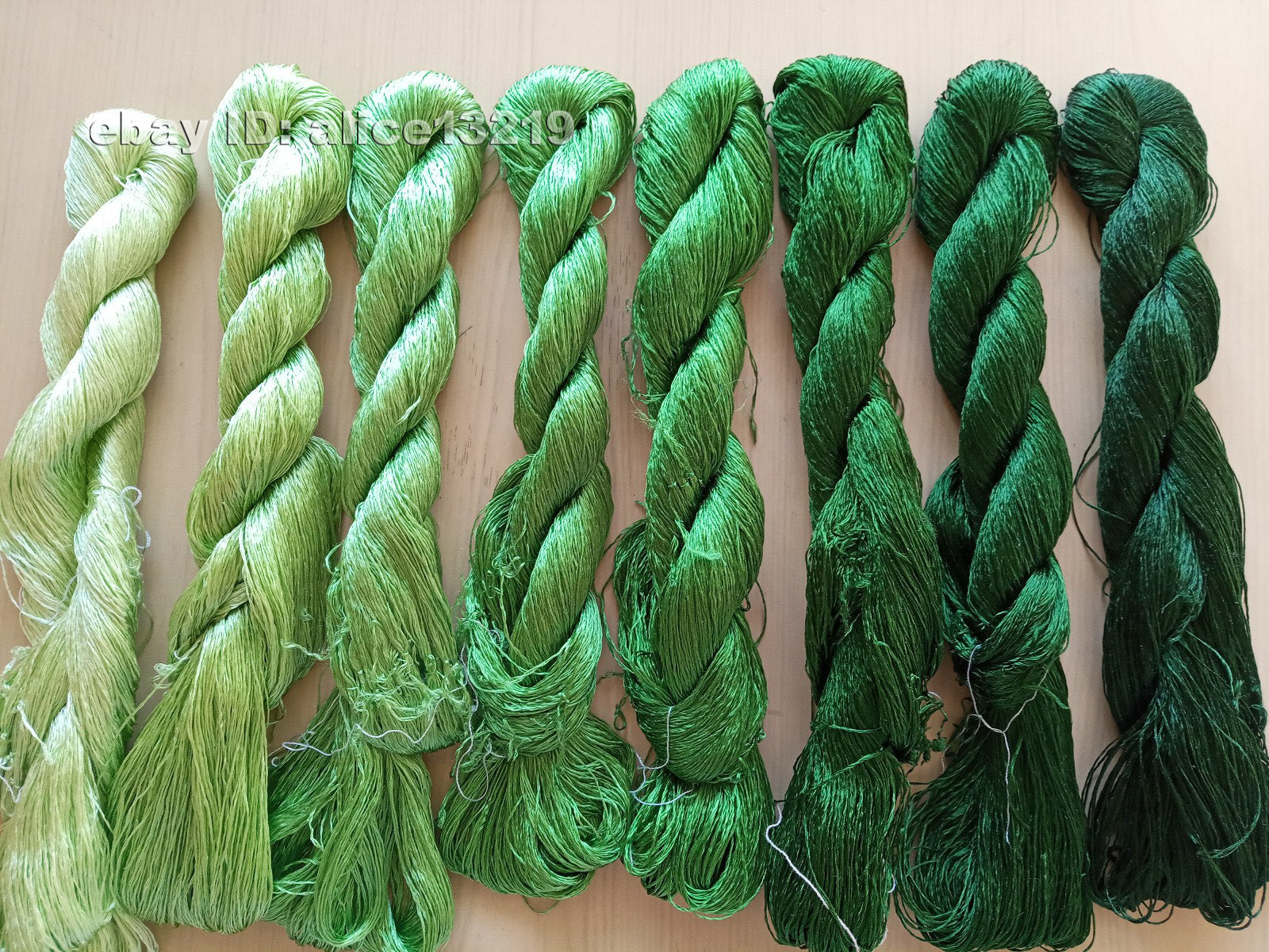 8bundles 100%real mulberry silk,hand-dyed embroidery silk floss/thread N109