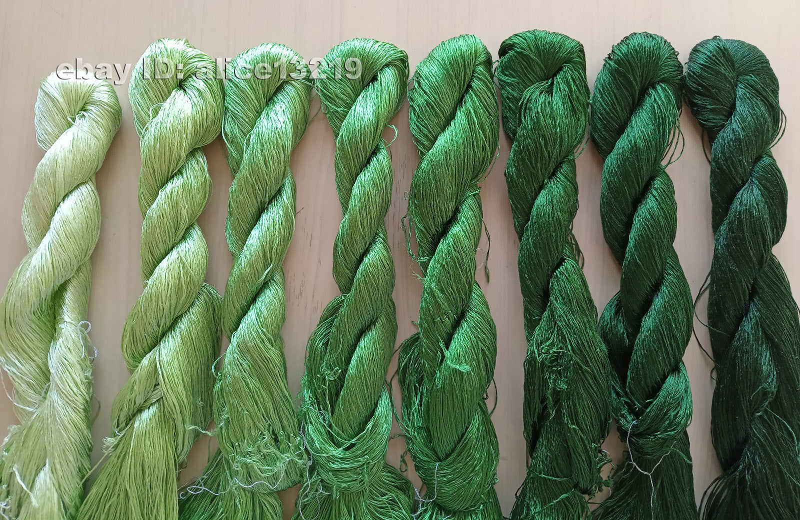 8bundles 100%real mulberry silk,hand-dyed embroidery silk floss/thread N109