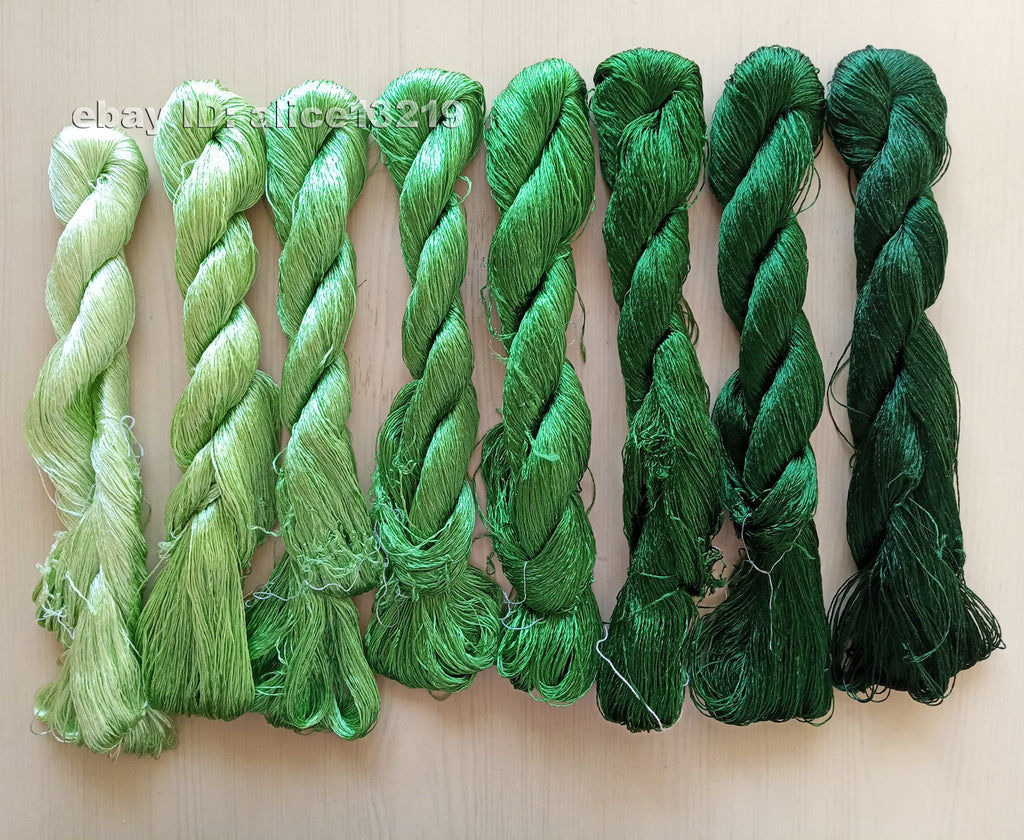 8bundles 100%real mulberry silk,hand-dyed embroidery silk floss/thread N109