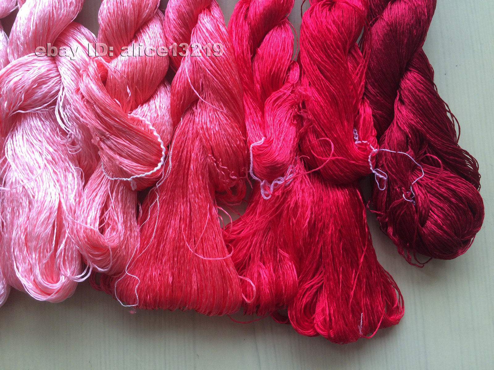 8bundles 100%real mulberry silk,hand-dyed embroidery silk floss/thread N11