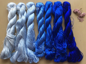 7bundles 100%real mulberry silk,hand-dyed embroidery silk floss/thread N110