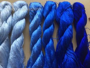 7bundles 100%real mulberry silk,hand-dyed embroidery silk floss/thread N110