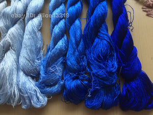 7bundles 100%real mulberry silk,hand-dyed embroidery silk floss/thread N110