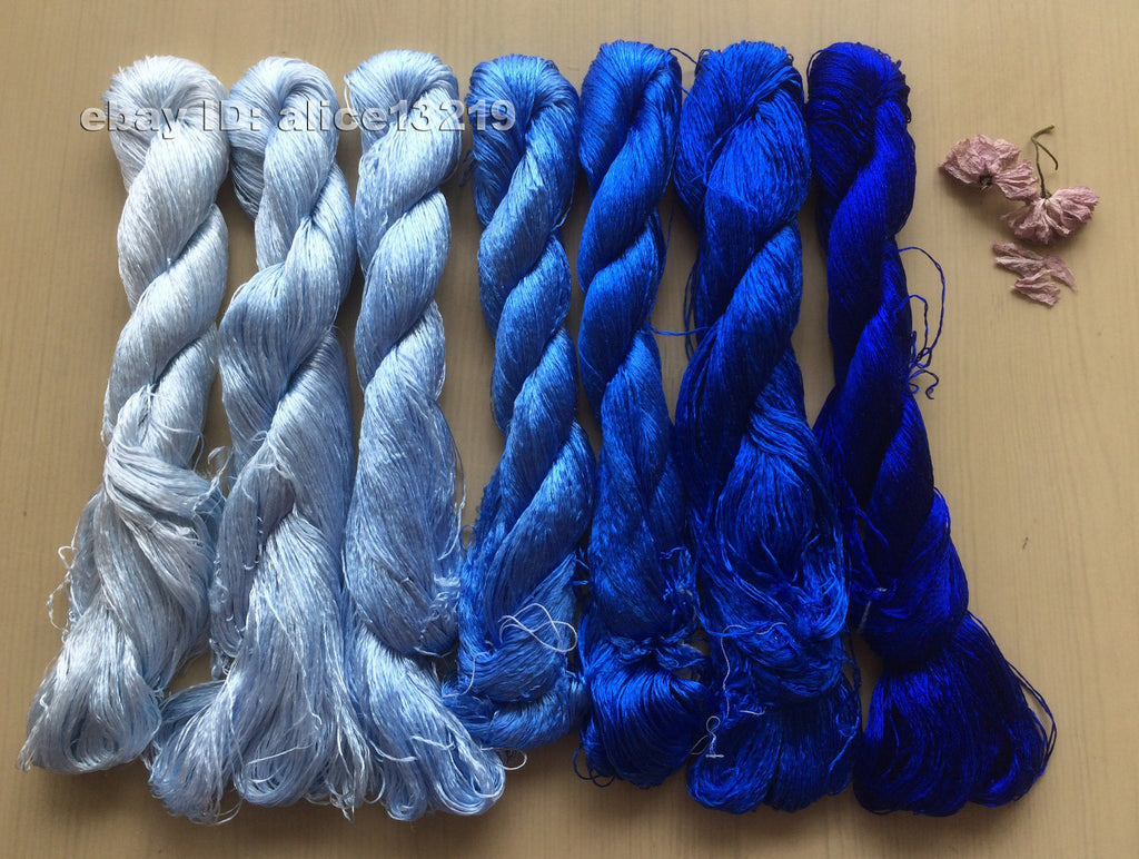 7bundles 100%real mulberry silk,hand-dyed embroidery silk floss/thread N110