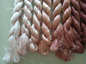 9bundles 100%real mulberry silk,hand-dyed embroidery silk floss/thread N111