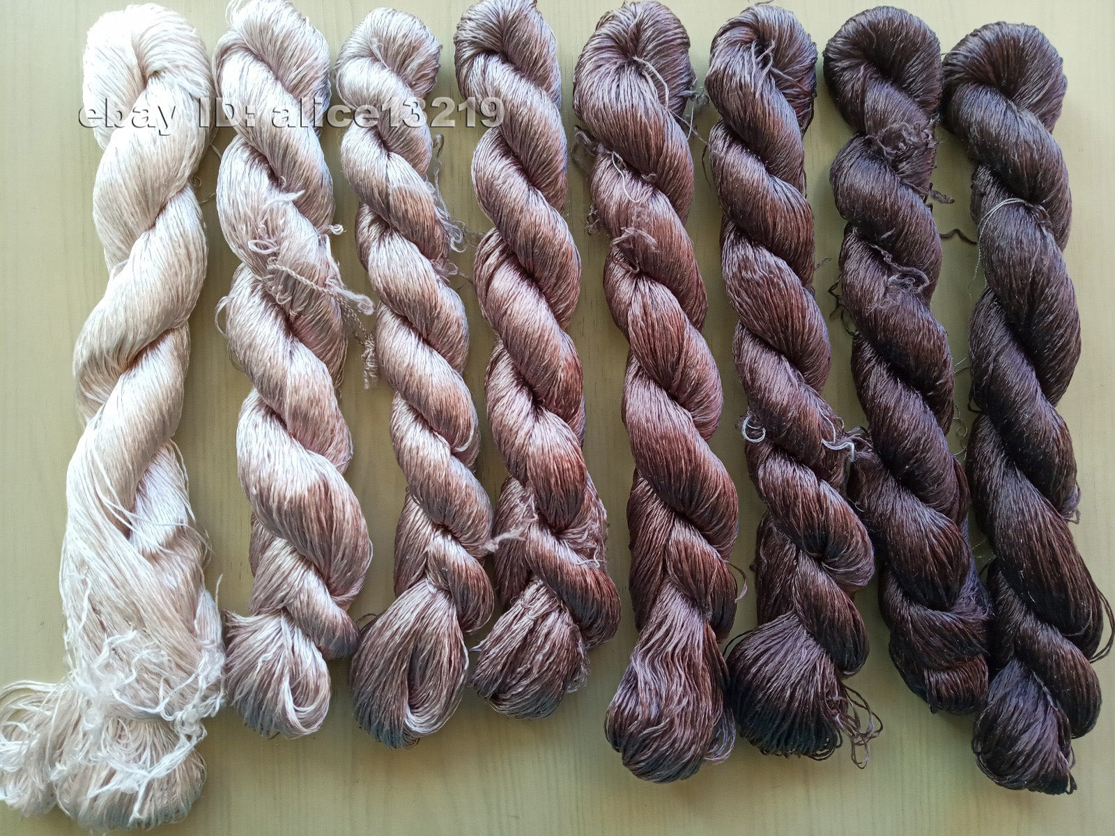 8bundles 100%real mulberry silk,hand-dyed embroidery silk floss/thread N112