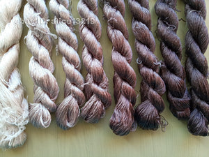 8bundles 100%real mulberry silk,hand-dyed embroidery silk floss/thread N112