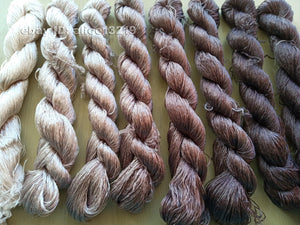 8bundles 100%real mulberry silk,hand-dyed embroidery silk floss/thread N112