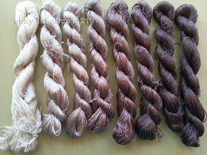 8bundles 100%real mulberry silk,hand-dyed embroidery silk floss/thread N112