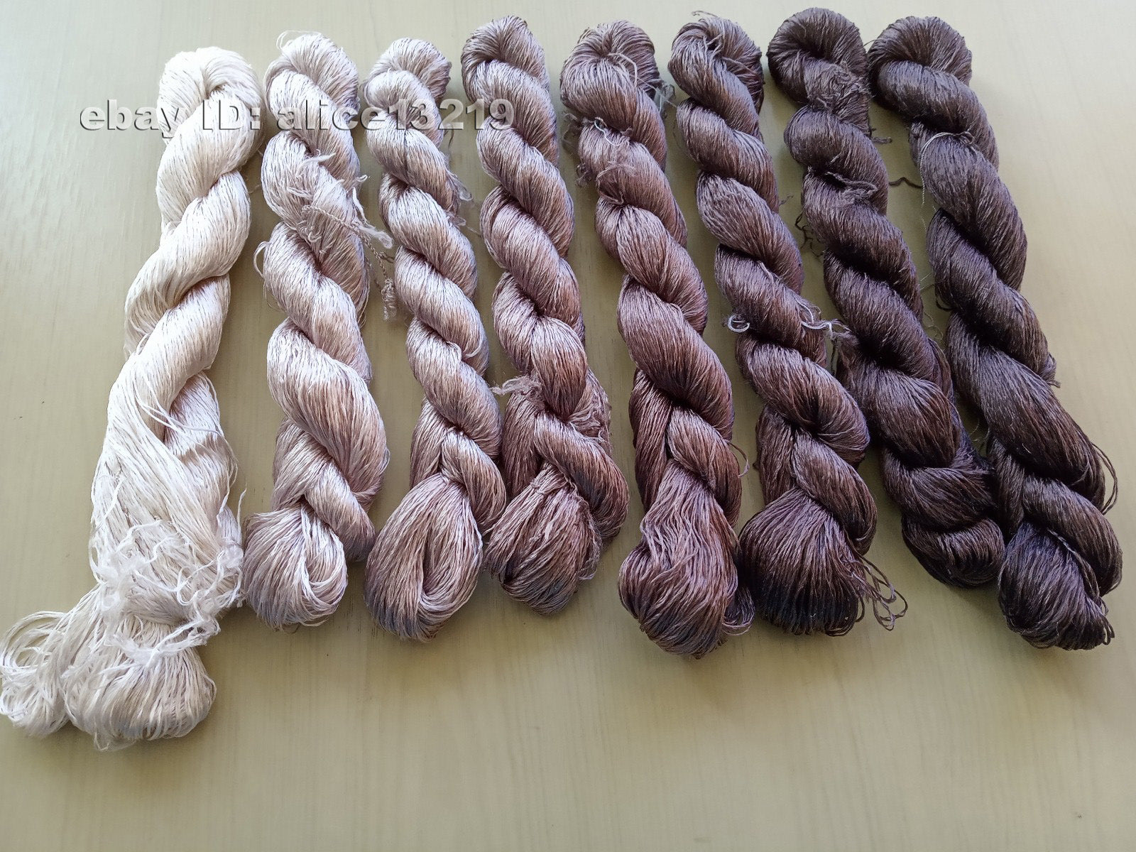 8bundles 100%real mulberry silk,hand-dyed embroidery silk floss/thread N112