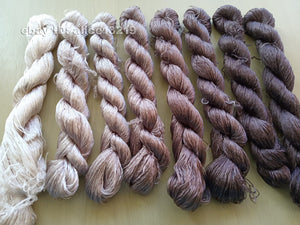 8bundles 100%real mulberry silk,hand-dyed embroidery silk floss/thread N112