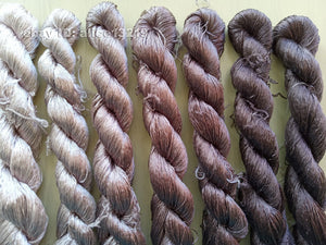 8bundles 100%real mulberry silk,hand-dyed embroidery silk floss/thread N112