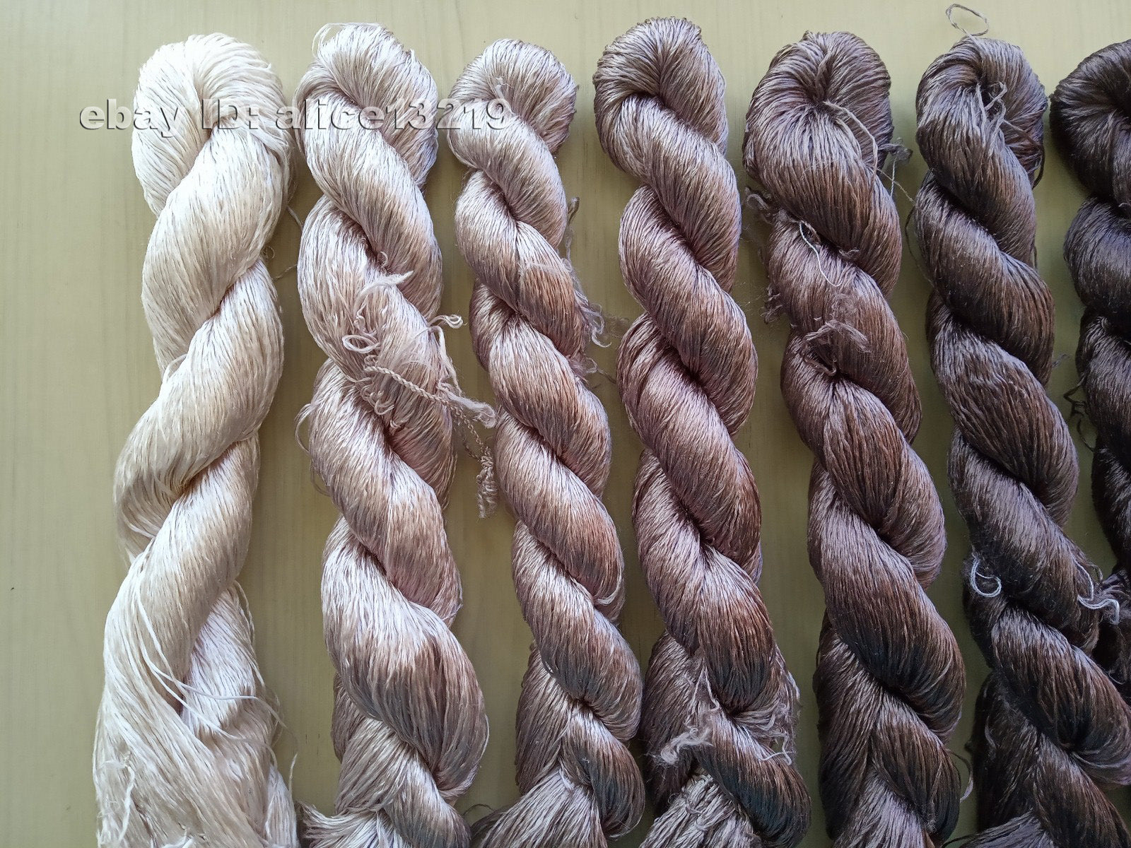 8bundles 100%real mulberry silk,hand-dyed embroidery silk floss/thread N112