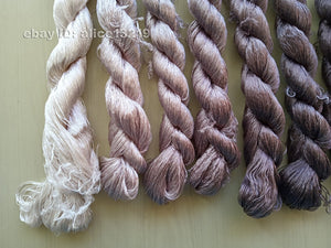 8bundles 100%real mulberry silk,hand-dyed embroidery silk floss/thread N112