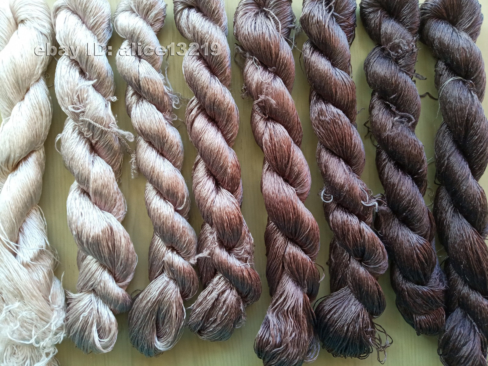 8bundles 100%real mulberry silk,hand-dyed embroidery silk floss/thread N112