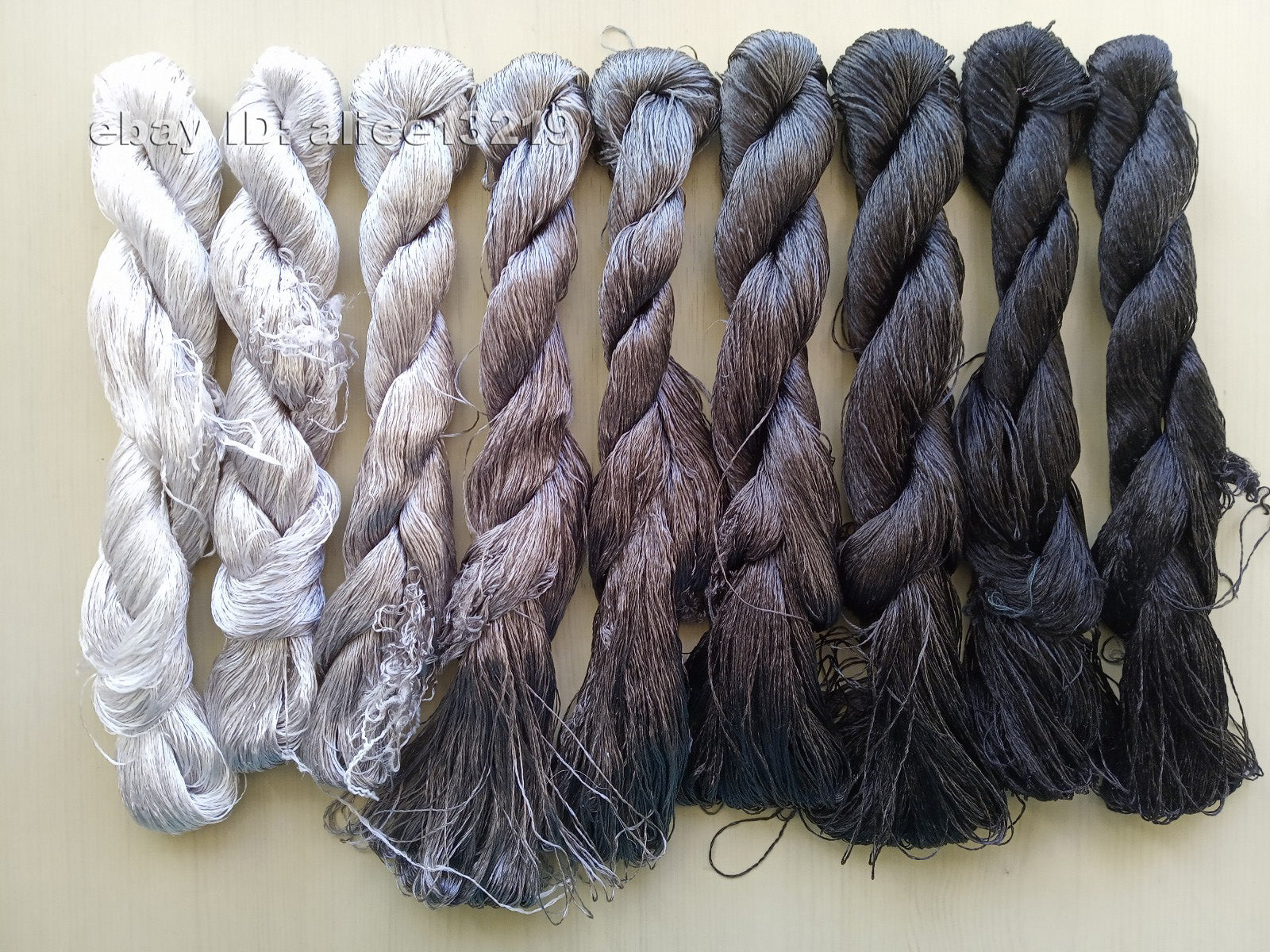 9bundles 100%real mulberry silk,hand-dyed embroidery silk floss/thread N113