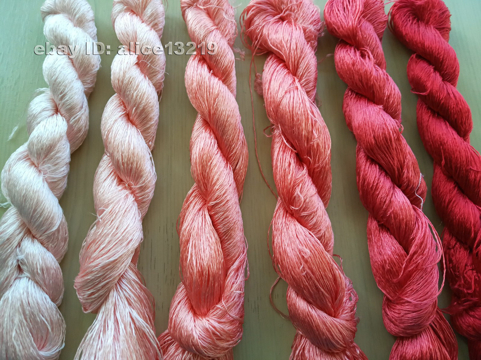 6bundles 100%real mulberry silk,hand-dyed embroidery silk floss/thread N114