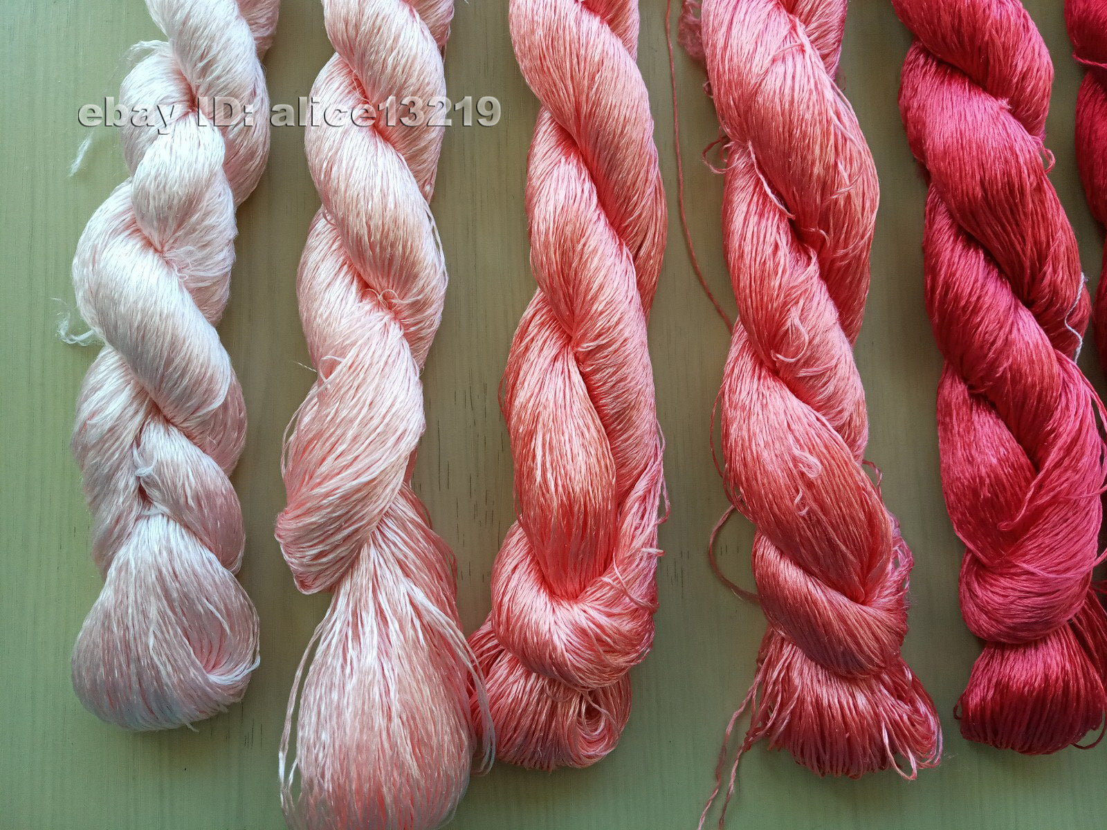 6bundles 100%real mulberry silk,hand-dyed embroidery silk floss/thread N114