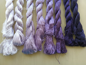 8bundles 100%real mulberry silk,hand-dyed embroidery silk floss/thread N115