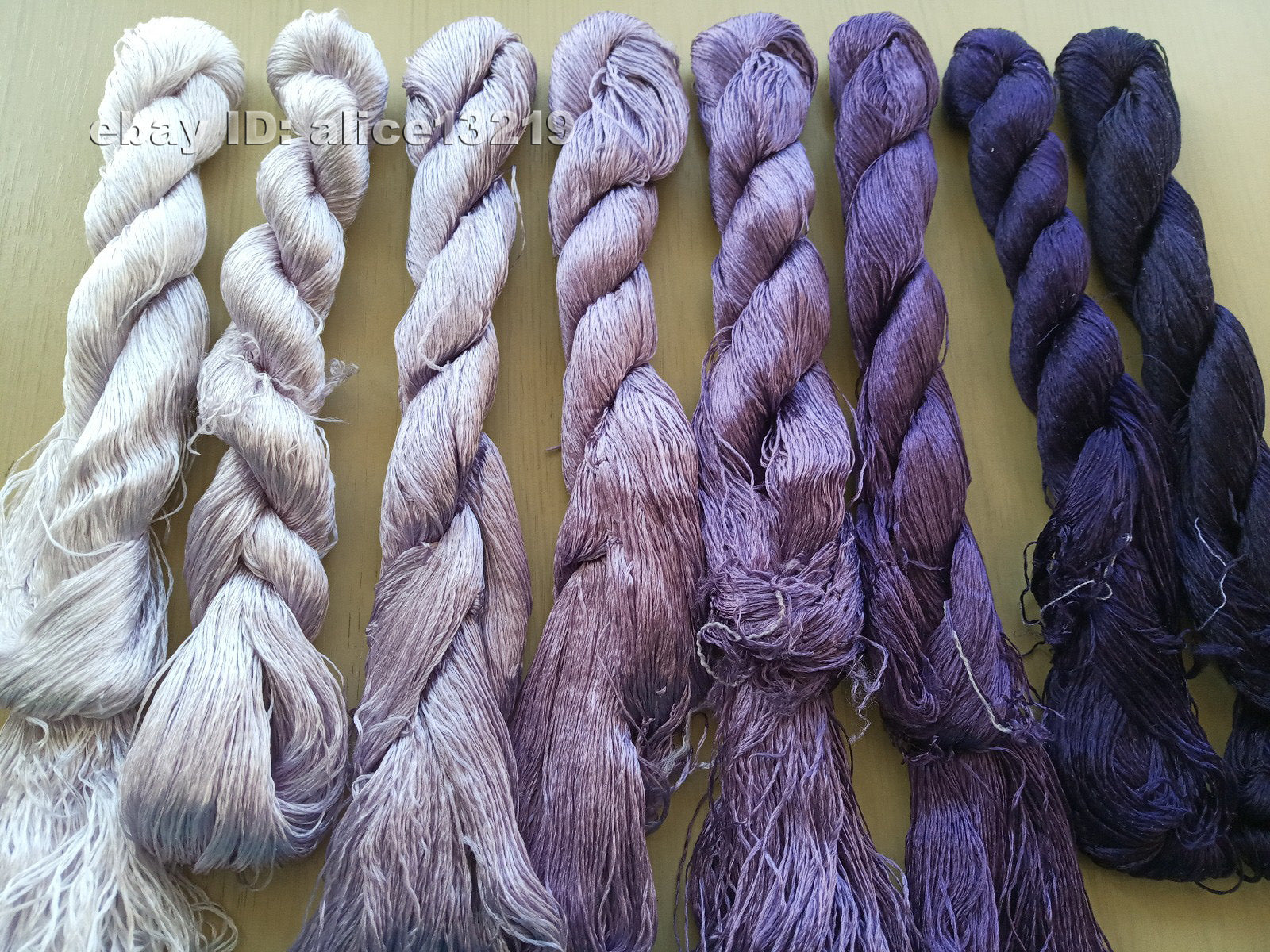 8bundles 100%real mulberry silk,hand-dyed embroidery silk floss/thread N115