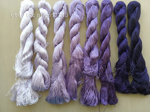 8bundles 100%real mulberry silk,hand-dyed embroidery silk floss/thread N115