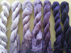 8bundles 100%real mulberry silk,hand-dyed embroidery silk floss/thread N115