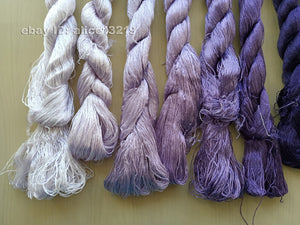 8bundles 100%real mulberry silk,hand-dyed embroidery silk floss/thread N115