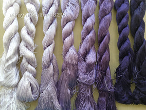 8bundles 100%real mulberry silk,hand-dyed embroidery silk floss/thread N115