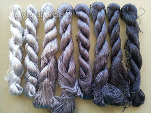 8bundles 100%real mulberry silk,hand-dyed embroidery silk floss/thread N116