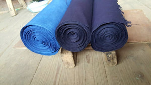 homespun indigo blue fabric 