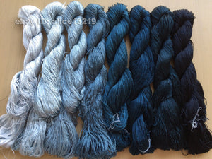 8bundles 100%real mulberry silk,hand-dyed embroidery silk floss/thread N13