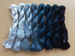 8bundles 100%real mulberry silk,hand-dyed embroidery silk floss/thread N13