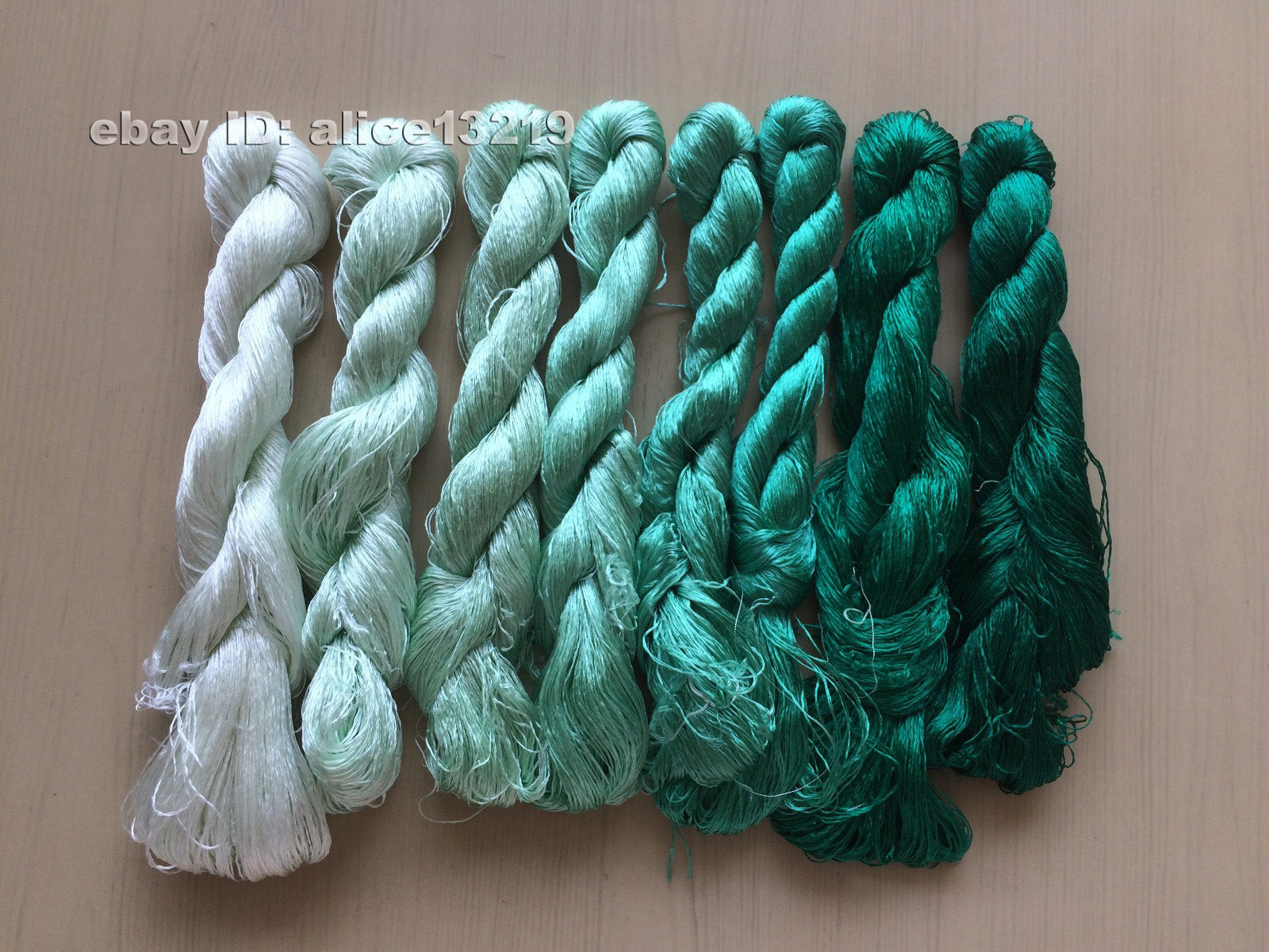 8bundles 100%real mulberry silk,hand-dyed embroidery silk floss/thread N16