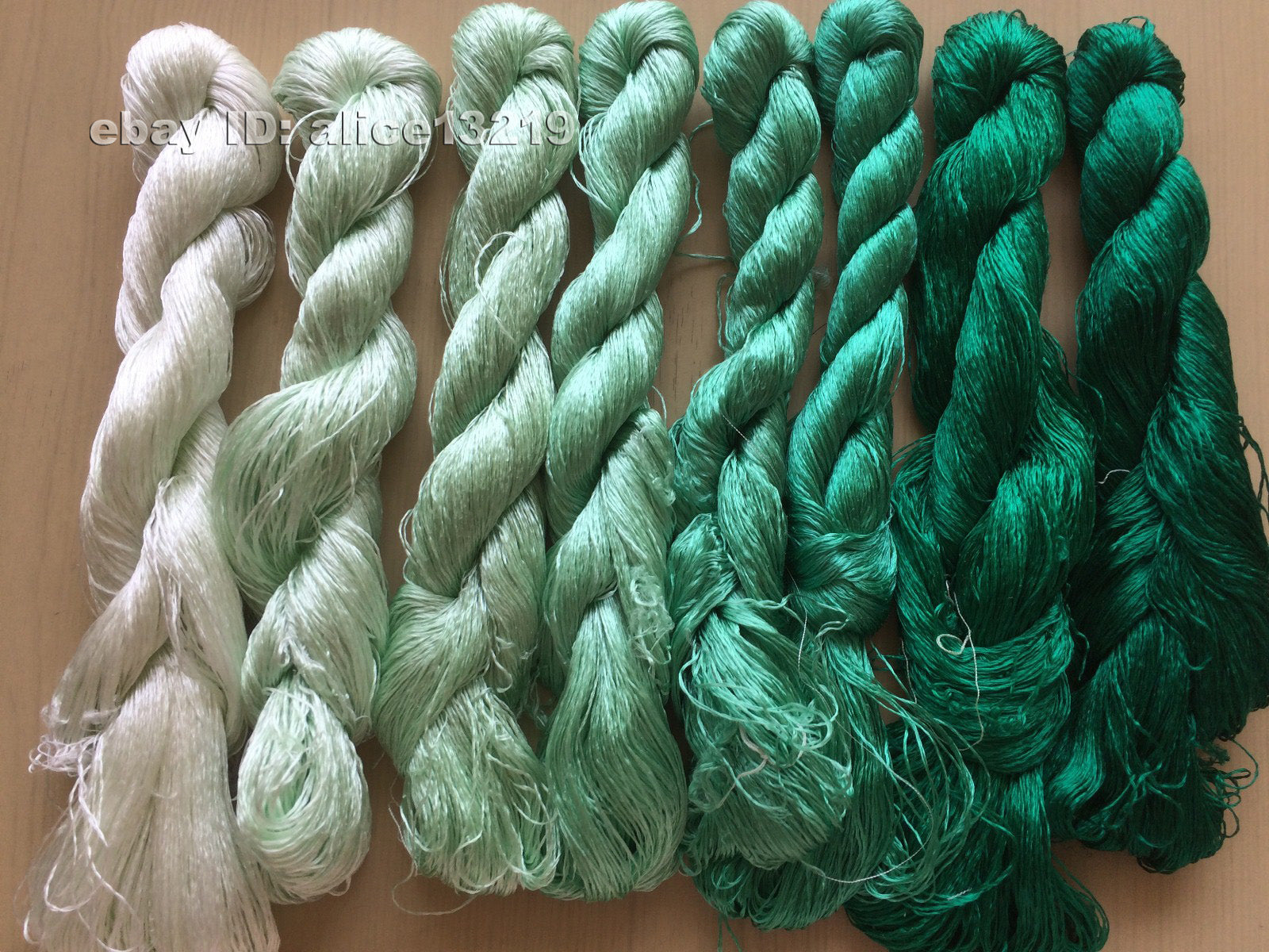 8bundles 100%real mulberry silk,hand-dyed embroidery silk floss/thread N16