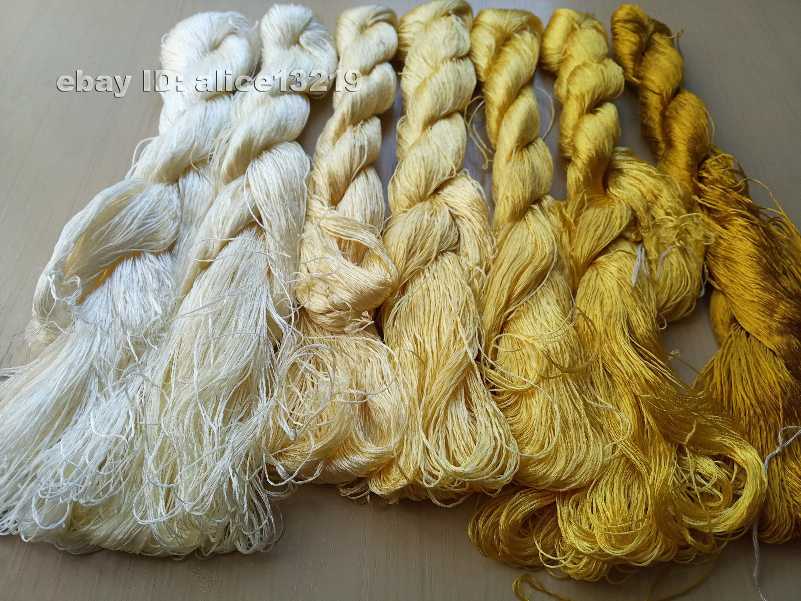 7bundles 100%real mulberry silk,hand-dyed embroidery silk floss/thread N17