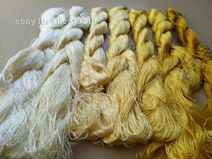 7bundles 100%real mulberry silk,hand-dyed embroidery silk floss/thread N17