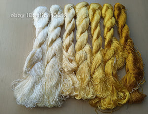 7bundles 100%real mulberry silk,hand-dyed embroidery silk floss/thread N17