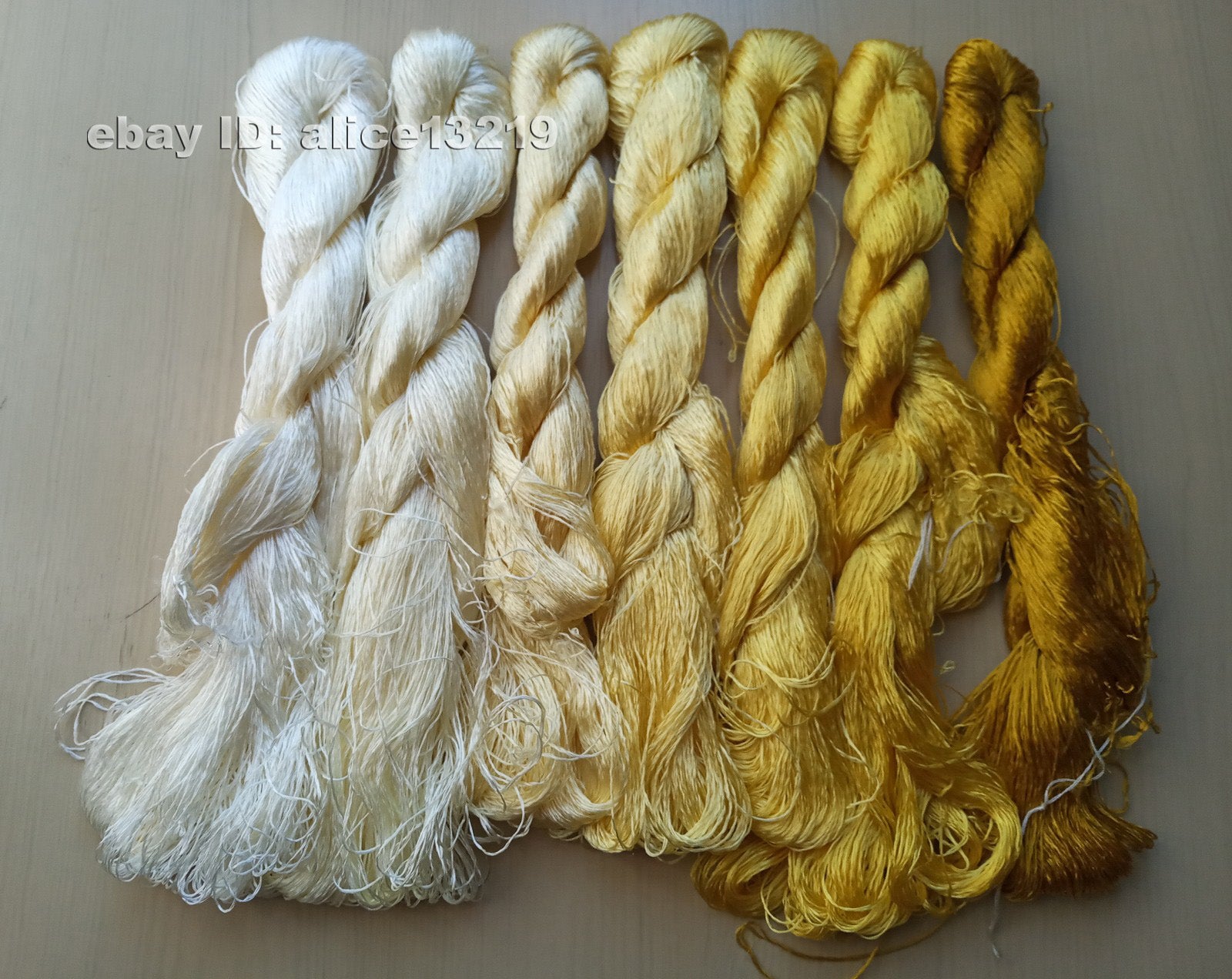 7bundles 100%real mulberry silk,hand-dyed embroidery silk floss/thread N17