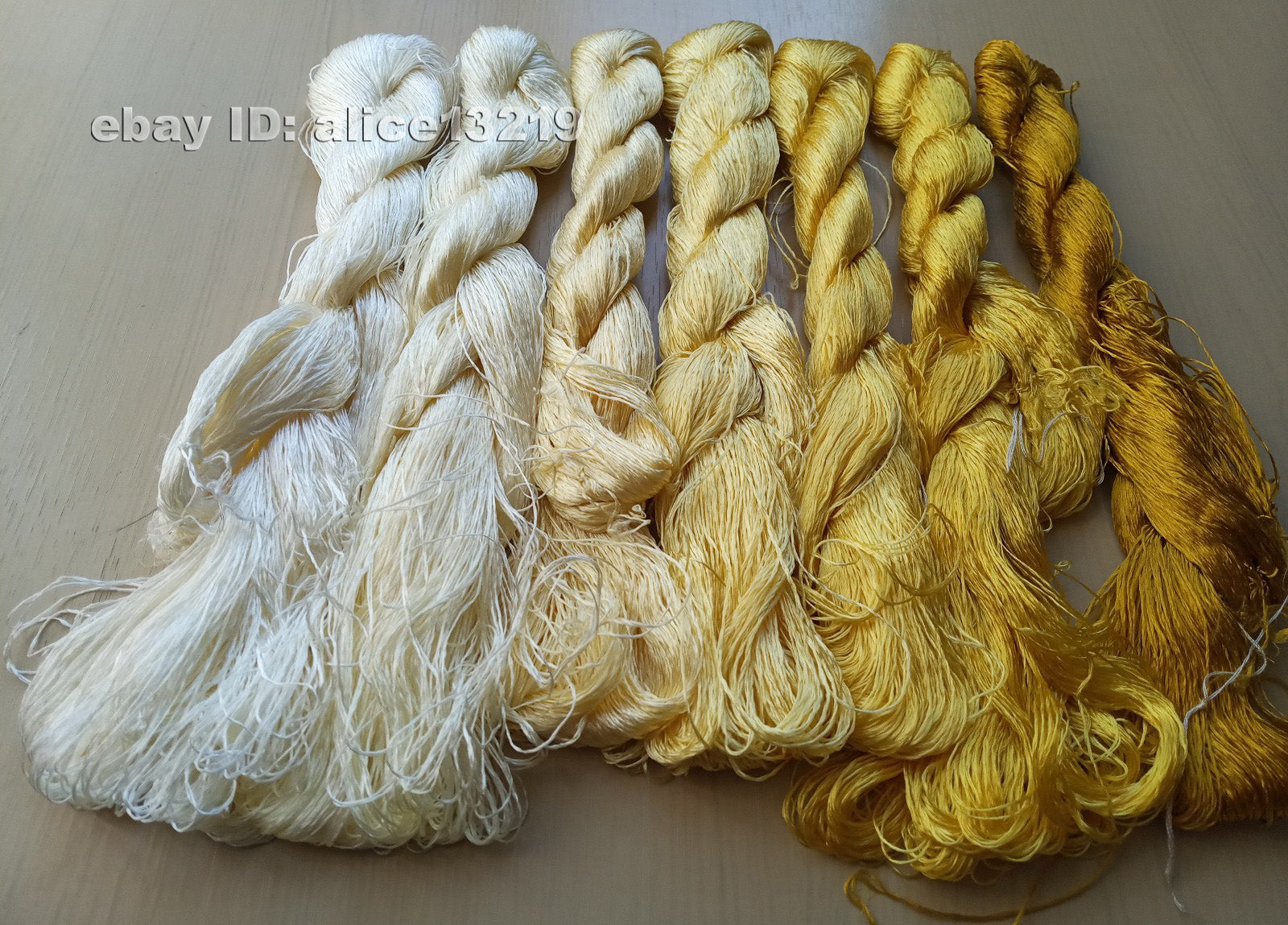 7bundles 100%real mulberry silk,hand-dyed embroidery silk floss/thread N17