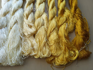 7bundles 100%real mulberry silk,hand-dyed embroidery silk floss/thread N17