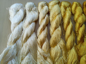 7bundles 100%real mulberry silk,hand-dyed embroidery silk floss/thread N17
