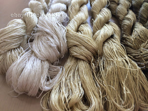 7bundles 100%real mulberry silk,hand-dyed embroidery silk floss/thread N18