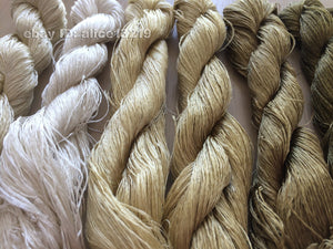 7bundles 100%real mulberry silk,hand-dyed embroidery silk floss/thread N18