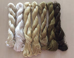 7bundles 100%real mulberry silk,hand-dyed embroidery silk floss/thread N18