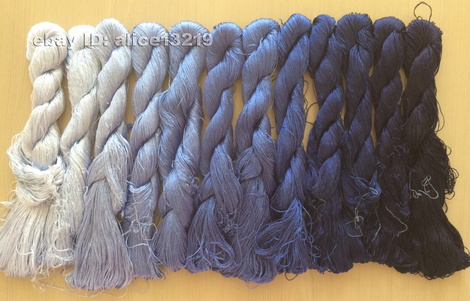 12bundles 100%real mulberry silk,hand-dyed embroidery silk floss/thread N20