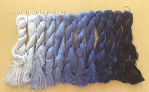 12bundles 100%real mulberry silk,hand-dyed embroidery silk floss/thread N20