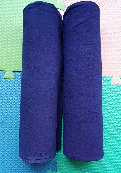 homespun indigo blue fabric 