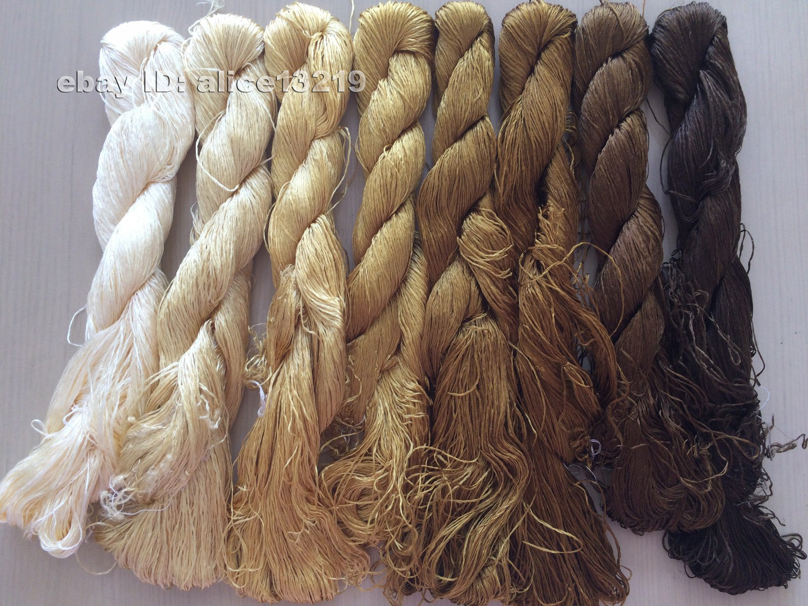 8bundles 100%real mulberry silk,hand-dyed embroidery silk floss/thread N21
